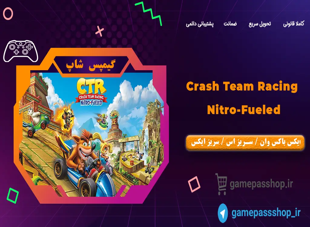 خرید بازی Crash Team Racing Nitro-Fueled برای ایکس باکس